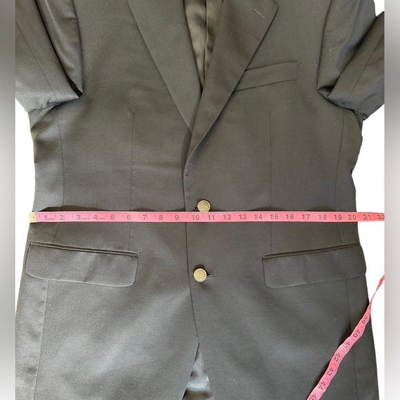 MICHAEL Michael Kors Black 100% Wool 2 Button Blazer Sport Coats Size: 40R - Picture 10 of 16